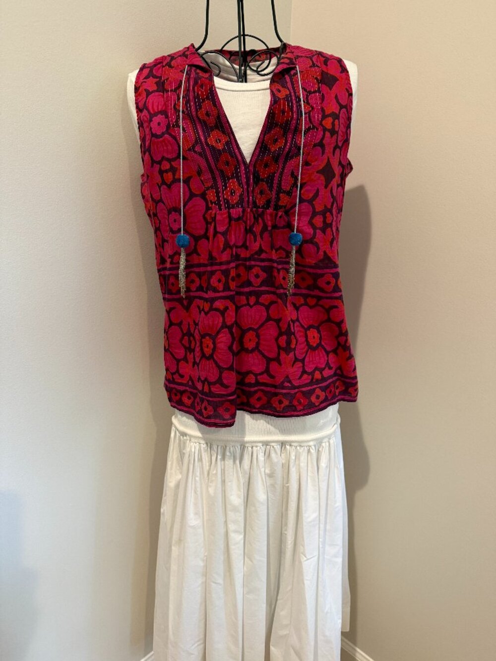 Bell by Alicia Bell patterned sleeveless top M